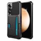 For Samsung Galaxy A35 5G ZM02 Card Slot Holder Phone Case(Black) - 1