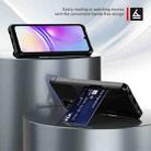 For Samsung Galaxy A05 ZM02 Card Slot Holder Phone Case(Black) - 3