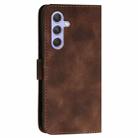 For Samsung Galaxy A55 YX0080 Grid Butterfly Embossed Pattern Flip Leather Phone Case with Lanyard(Coffee) - 3