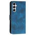 For Samsung Galaxy M35 YX0080 Grid Butterfly Embossed Pattern Flip Leather Phone Case with Lanyard(Dark Blue) - 3