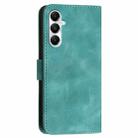 For Samsung Galaxy M35 YX0080 Grid Butterfly Embossed Pattern Flip Leather Phone Case with Lanyard(Light Blue) - 3