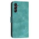 For Samsung Galaxy A15 YX0080 Grid Butterfly Embossed Pattern Flip Leather Phone Case with Lanyard(Light Blue) - 3