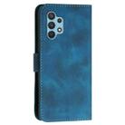 For Samsung Galaxy A32 4G YX0080 Grid Butterfly Embossed Pattern Flip Leather Phone Case with Lanyard(Dark Blue) - 3