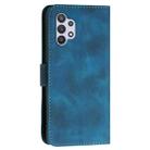 For Samsung Galaxy A32 5G YX0080 Grid Butterfly Embossed Pattern Flip Leather Phone Case with Lanyard(Dark Blue) - 3