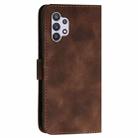 For Samsung Galaxy A32 5G YX0080 Grid Butterfly Embossed Pattern Flip Leather Phone Case with Lanyard(Coffee) - 3