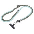 Color Match Adjustable Mobile Phone Anti-lost Long Lanyard(Brown Green) - 1