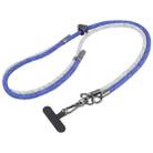 Color Match Adjustable Mobile Phone Anti-lost Long Lanyard(Grey Blue) - 1