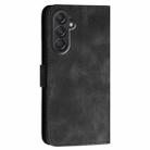 For Samsung Galaxy M55 YX0080 Grid Butterfly Embossed Pattern Flip Leather Phone Case with Lanyard(Black) - 3