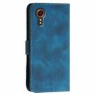 For Samsung Galaxy XCover 7 YX0080 Grid Butterfly Embossed Pattern Flip Leather Phone Case with Lanyard(Dark Blue) - 3