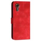 For Samsung Galaxy XCover 7 YX0080 Grid Butterfly Embossed Pattern Flip Leather Phone Case with Lanyard(Red) - 3