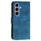 For Samsung Galaxy S24 5G YX0080 Grid Butterfly Embossed Pattern Flip Leather Phone Case with Lanyard(Dark Blue) - 3