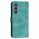 For Samsung Galaxy S23 FE 5G YX0080 Grid Butterfly Embossed Pattern Flip Leather Phone Case with Lanyard(Light Blue) - 3