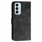For Samsung Galaxy M14 YX0080 Grid Butterfly Embossed Pattern Flip Leather Phone Case with Lanyard(Black) - 3
