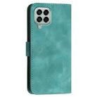 For Samsung Galaxy M33 5G Global YX0080 Grid Butterfly Embossed Pattern Flip Leather Phone Case with Lanyard(Light Blue) - 3