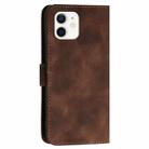For iPhone 11 YX0080 Grid Butterfly Embossed Pattern Flip Leather Phone Case with Lanyard(Coffee) - 3