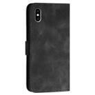 For iPhone XS Max YX0080 Grid Butterfly Embossed Pattern Flip Leather Phone Case with Lanyard(Black) - 3