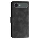 For iPhone 17 Air YX0080 Grid Butterfly Embossed Pattern Flip Leather Phone Case with Lanyard(Black) - 3