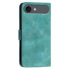 For iPhone 17 Air YX0080 Grid Butterfly Embossed Pattern Flip Leather Phone Case with Lanyard(Light Blue) - 3
