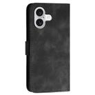 For iPhone 17 YX0080 Grid Butterfly Embossed Pattern Flip Leather Phone Case with Lanyard(Black) - 3