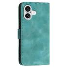 For iPhone 17 YX0080 Grid Butterfly Embossed Pattern Flip Leather Phone Case with Lanyard(Light Blue) - 3