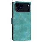 For iPhone 17 Pro YX0080 Grid Butterfly Embossed Pattern Flip Leather Phone Case with Lanyard(Light Blue) - 3