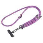 8mm Adjustable Mobile Phone Anti-lost Long Lanyard(Purple) - 1