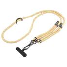 8mm Adjustable Mobile Phone Anti-lost Long Lanyard(Yellow) - 1