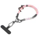 8mm Color Match Adjustable Mobile Phone Anti-lost Short Lanyard(Pink) - 1