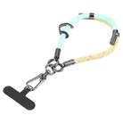 8mm Color Match Adjustable Mobile Phone Anti-lost Short Lanyard(Yellow Green) - 1