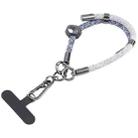 8mm Color Match Adjustable Mobile Phone Anti-lost Short Lanyard(Grey) - 1