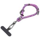 8mm Adjustable Mobile Phone Anti-lost Short Lanyard(Purple) - 1