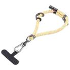 8mm Adjustable Mobile Phone Anti-lost Short Lanyard(Yellow) - 1