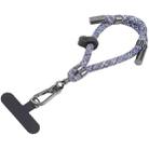 8mm Adjustable Mobile Phone Anti-lost Short Lanyard(Grey Blue) - 1