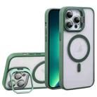 For iPhone 13 Pro Max U1 Invisible Lens Holder Acrylic + TPU MagSafe Magnetic Phone Case(Green) - 1