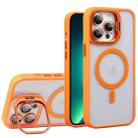 For iPhone 13 Pro Max U1 Invisible Lens Holder Acrylic + TPU MagSafe Magnetic Phone Case(Orange) - 1