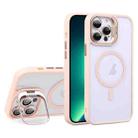 For iPhone 13 Pro Max U1 Invisible Lens Holder Acrylic + TPU MagSafe Magnetic Phone Case(Pink) - 1