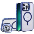 For iPhone 13 Pro Max U1 Invisible Lens Holder Acrylic + TPU MagSafe Magnetic Phone Case(Dark Blue) - 1