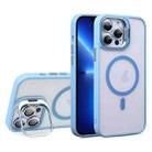 For iPhone 13 Pro U1 Invisible Lens Holder Acrylic + TPU MagSafe Magnetic Phone Case(Sierra Blue) - 1