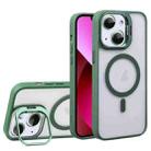 For iPhone 13 U1 Invisible Lens Holder Acrylic + TPU MagSafe Magnetic Phone Case(Green) - 1