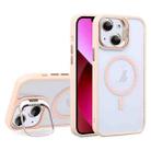 For iPhone 13 U1 Invisible Lens Holder Acrylic + TPU MagSafe Magnetic Phone Case(Pink) - 1