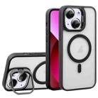 For iPhone 13 U1 Invisible Lens Holder Acrylic + TPU MagSafe Magnetic Phone Case(Black) - 1