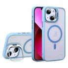 For iPhone 13 U1 Invisible Lens Holder Acrylic + TPU MagSafe Magnetic Phone Case(Sierra Blue) - 1