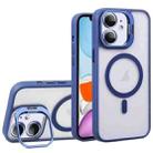 For iPhone 11 U1 Invisible Lens Holder Acrylic + TPU MagSafe Magnetic Phone Case(Dark Blue) - 1