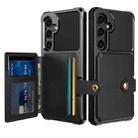 For Samsung Galaxy S24 5G Magnetic Wallet Card Bag Leather Phone Case(Black) - 1