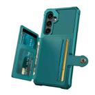 For Samsung Galaxy S24 5G Magnetic Wallet Card Bag Leather Phone Case(Cyan) - 3