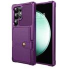 For Samsung Galaxy S24 Ultra 5G Magnetic Wallet Card Bag Leather Phone Case(Purple) - 2