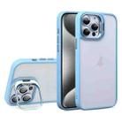 For iPhone 15 Pro Max U1 Invisible Lens Holder Acrylic + TPU Shockproof Phone Case(Sierra Blue) - 1