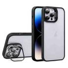 For iPhone 14 Pro Max U1 Invisible Lens Holder Acrylic + TPU Shockproof Phone Case(Black) - 1