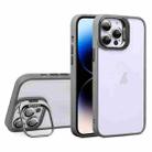 For iPhone 14 Pro Max U1 Invisible Lens Holder Acrylic + TPU Shockproof Phone Case(Grey) - 1