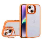 For iPhone 14 Plus U1 Invisible Lens Holder Acrylic + TPU Shockproof Phone Case(Orange) - 1